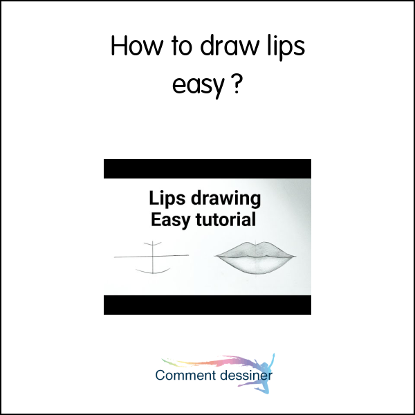 How to draw lips easy